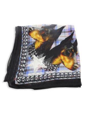 givenchy doberman scarf|Givenchy silk scarves.